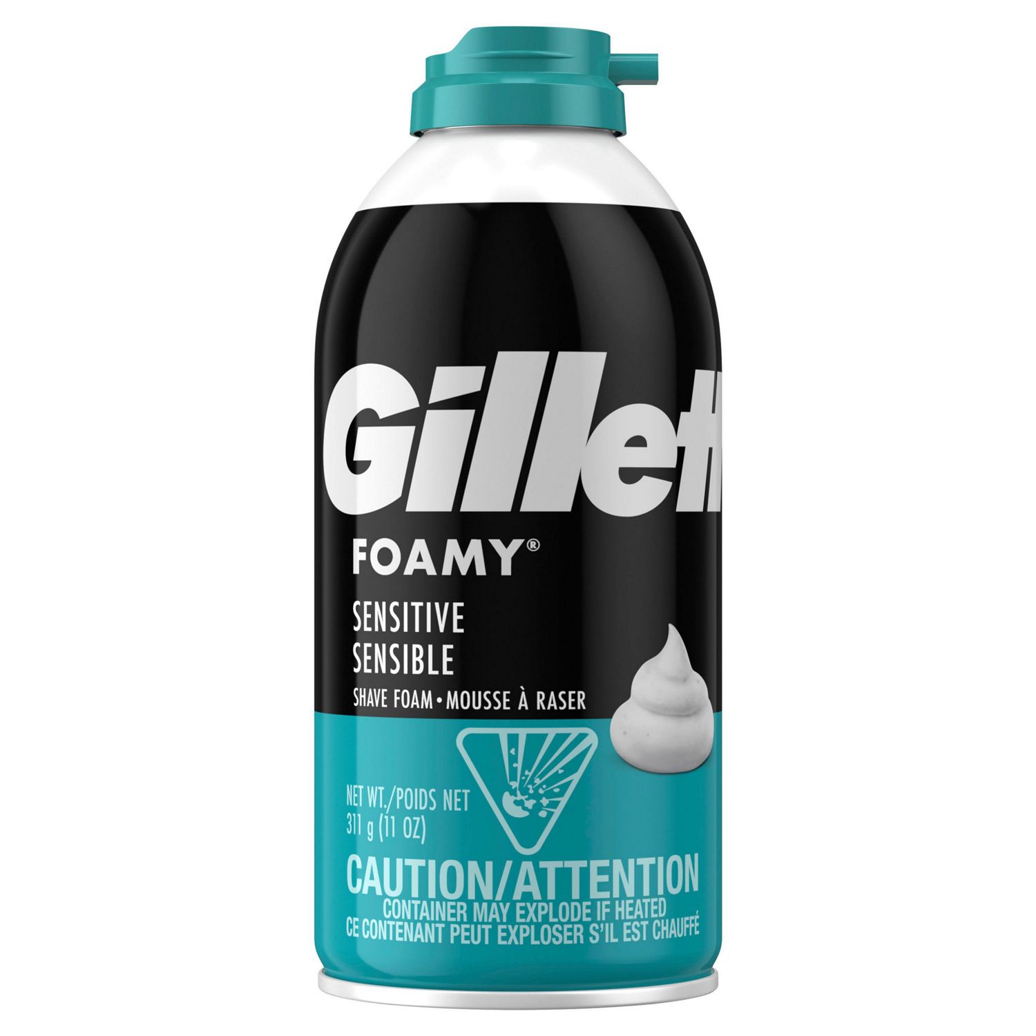 11oz Gillette Foamy Shaving Foam (Regular or Sensitive)