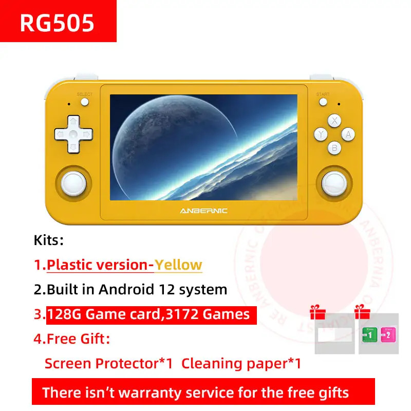 128GB Anbernic RG505 Android OLED Retro Emulation Handheld - $94.60 + Free S/H @ AliExpress