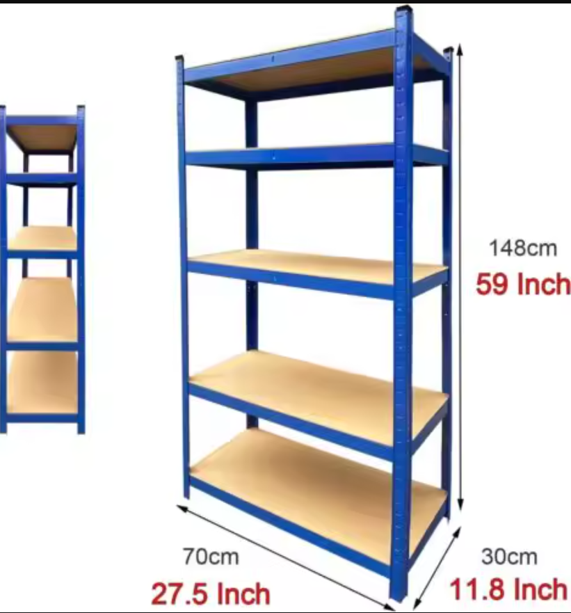 5-Tier Garage Metal + MDF Shelving (Various Sizes) from $26.42 + Free S/H