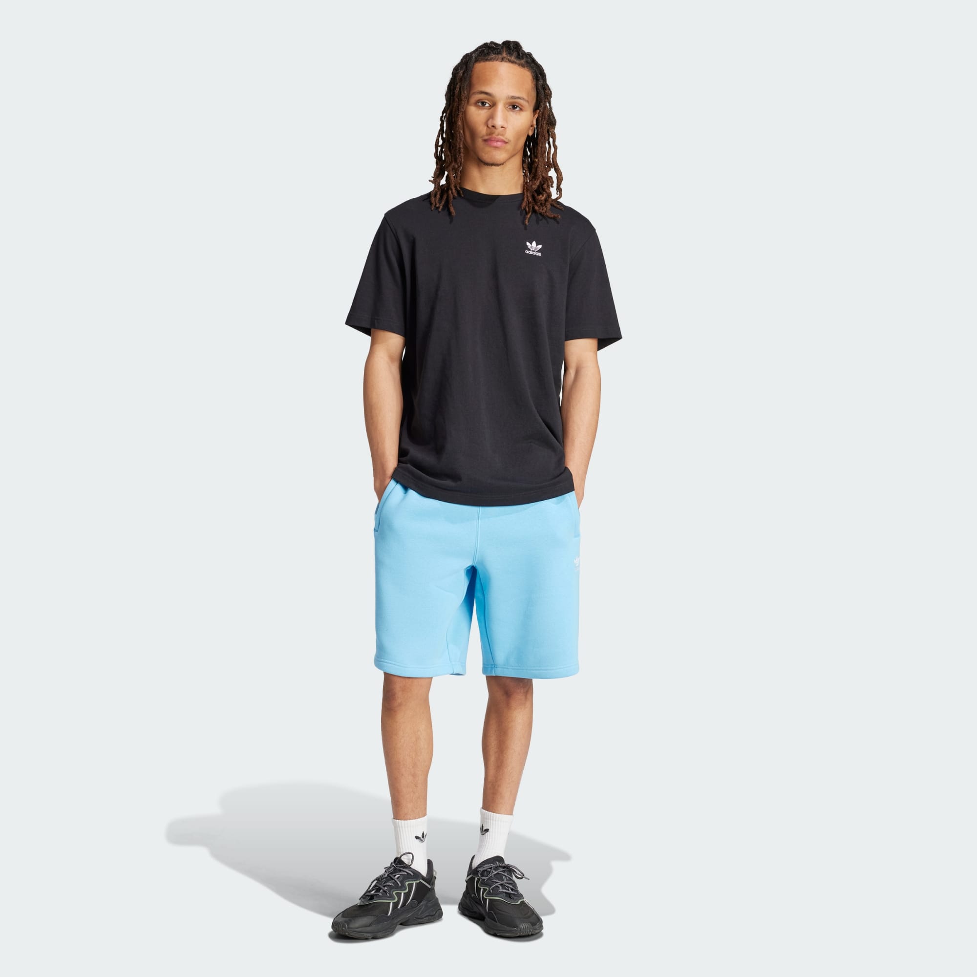 adidas Men's Trefoil Essentials Shorts (Semi Blue Burst) $9.80 + Free Shipping