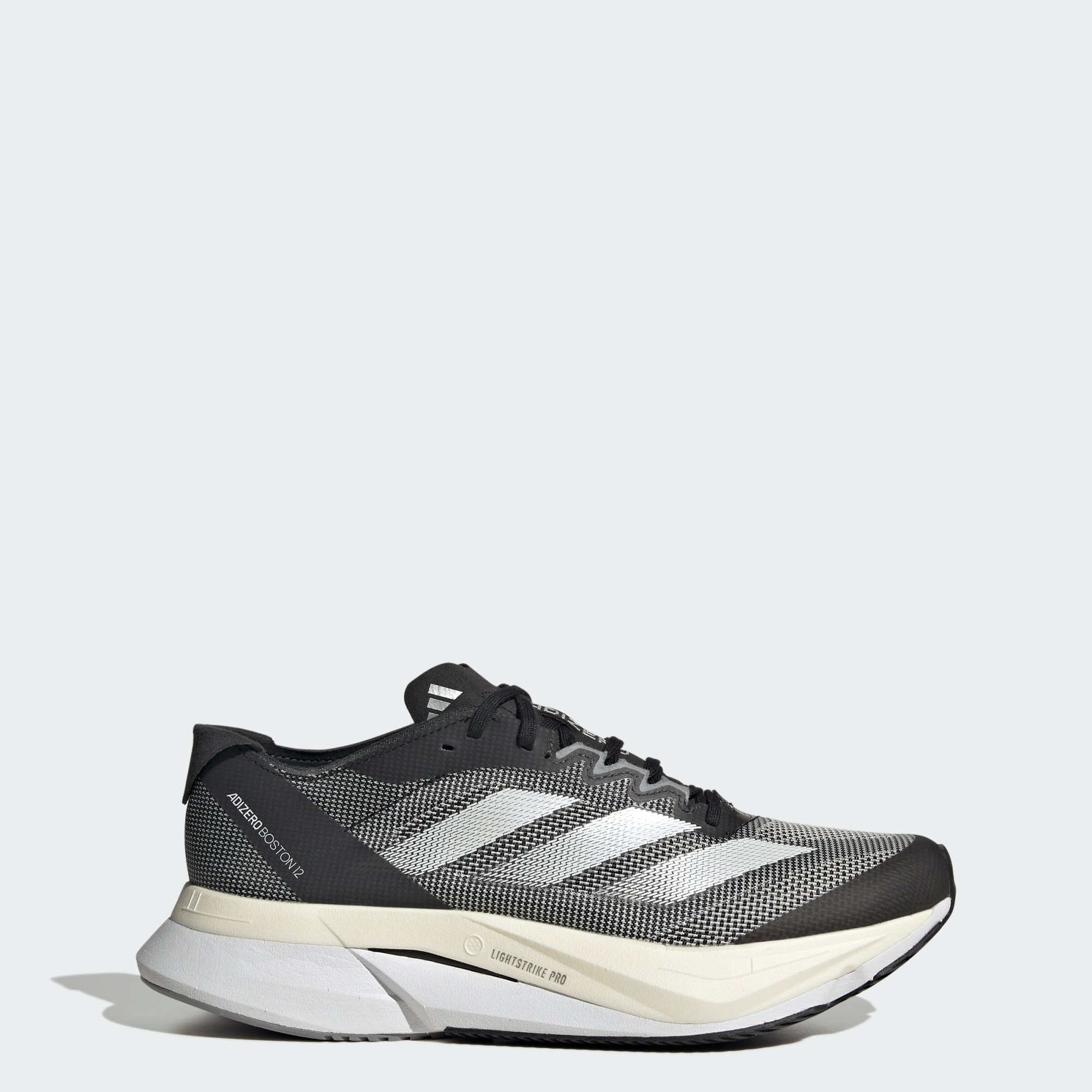adidas Women's Adizero Boston 12 Running Shoes (Core Black/Cloud White/Carbon, 5.5,6,7-9) $64 + Free Shipping