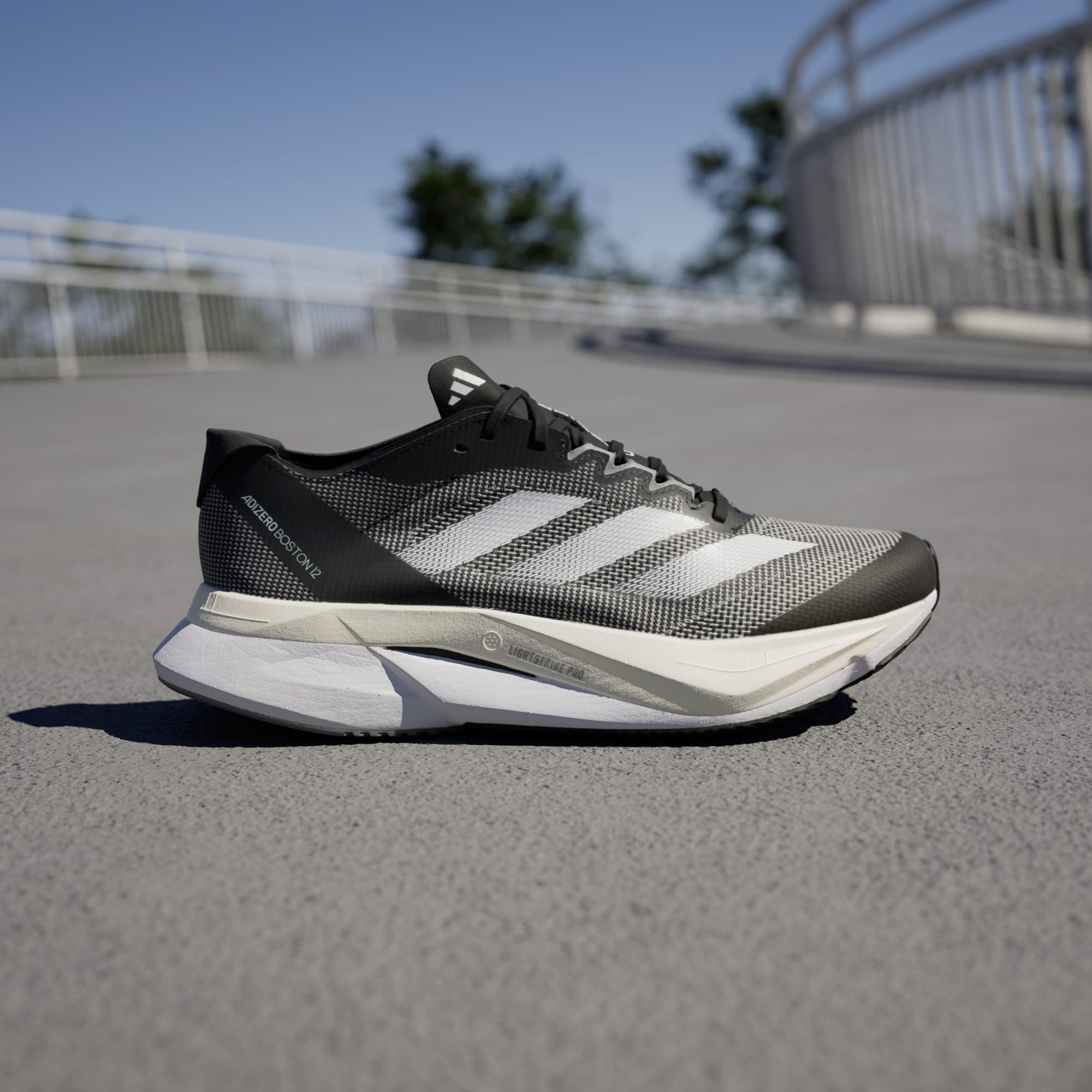 adidas Women's Adizero Boston 12 Running Shoes (Core Black/Cloud White/Carbon, 5.5,6,7-9) $64 + Free Shipping