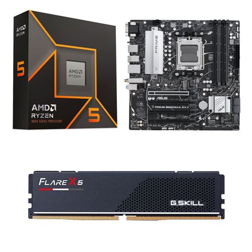 AMD Ryzen 9 9900X CPU + MSI X670E MAG Tomahawk Mobo + 32GB G.Skill DDR5-6000 RAM