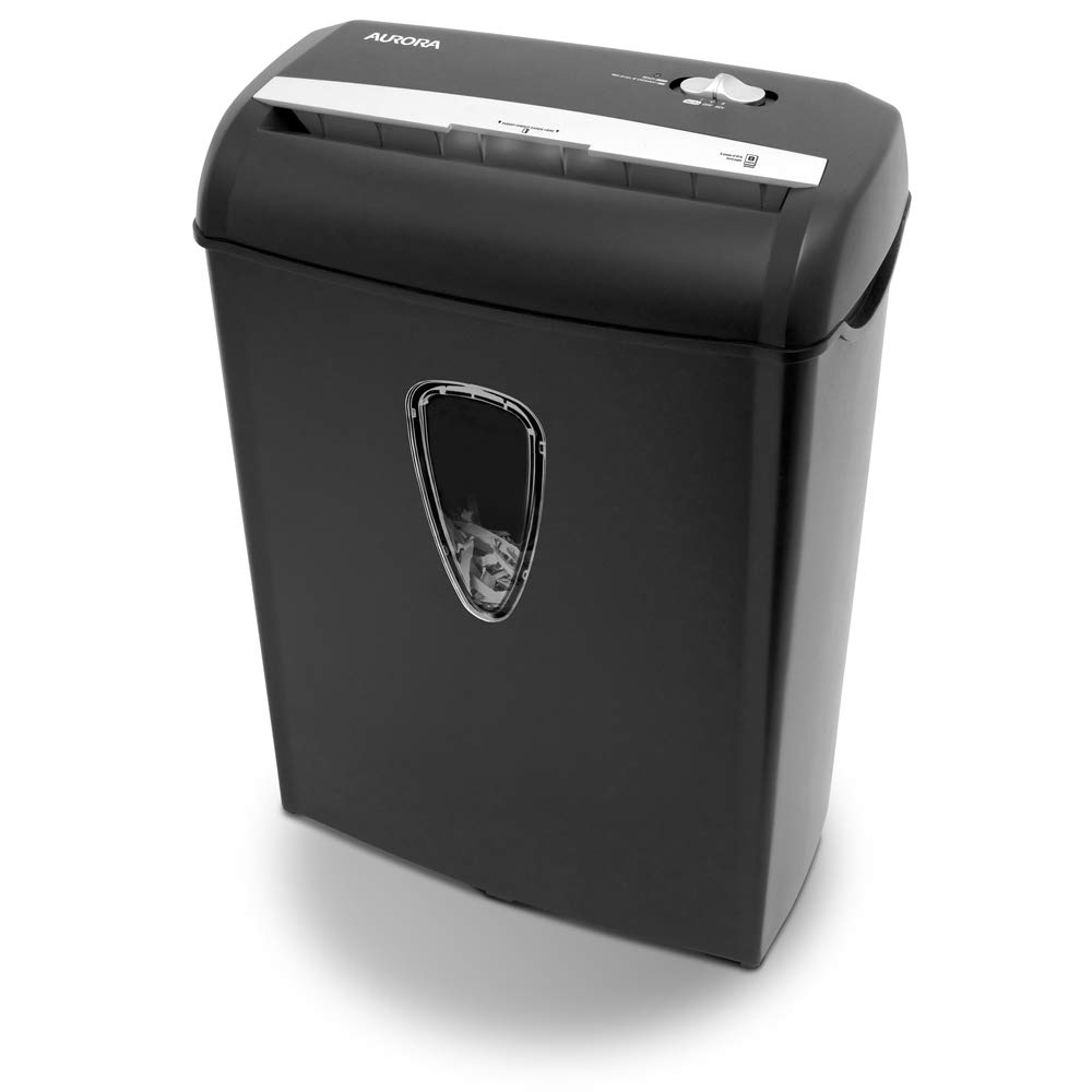 Aurora 8-Sheet Cross-Cut Paper Shredder w/ 3.4 Gallon Basket (Black)