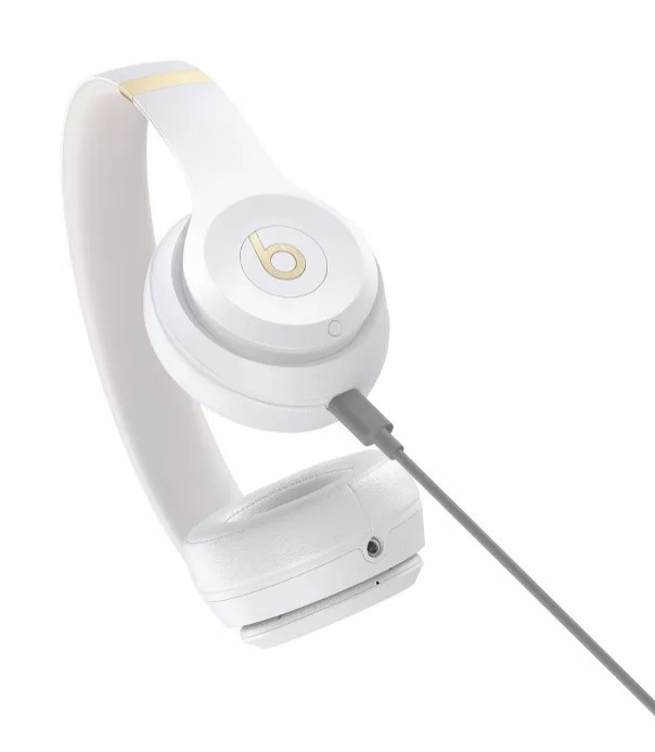 Beats Solo 4 Wireless Bluetooth On-Ear Headphones (Warm White) $100 + Free Shipping