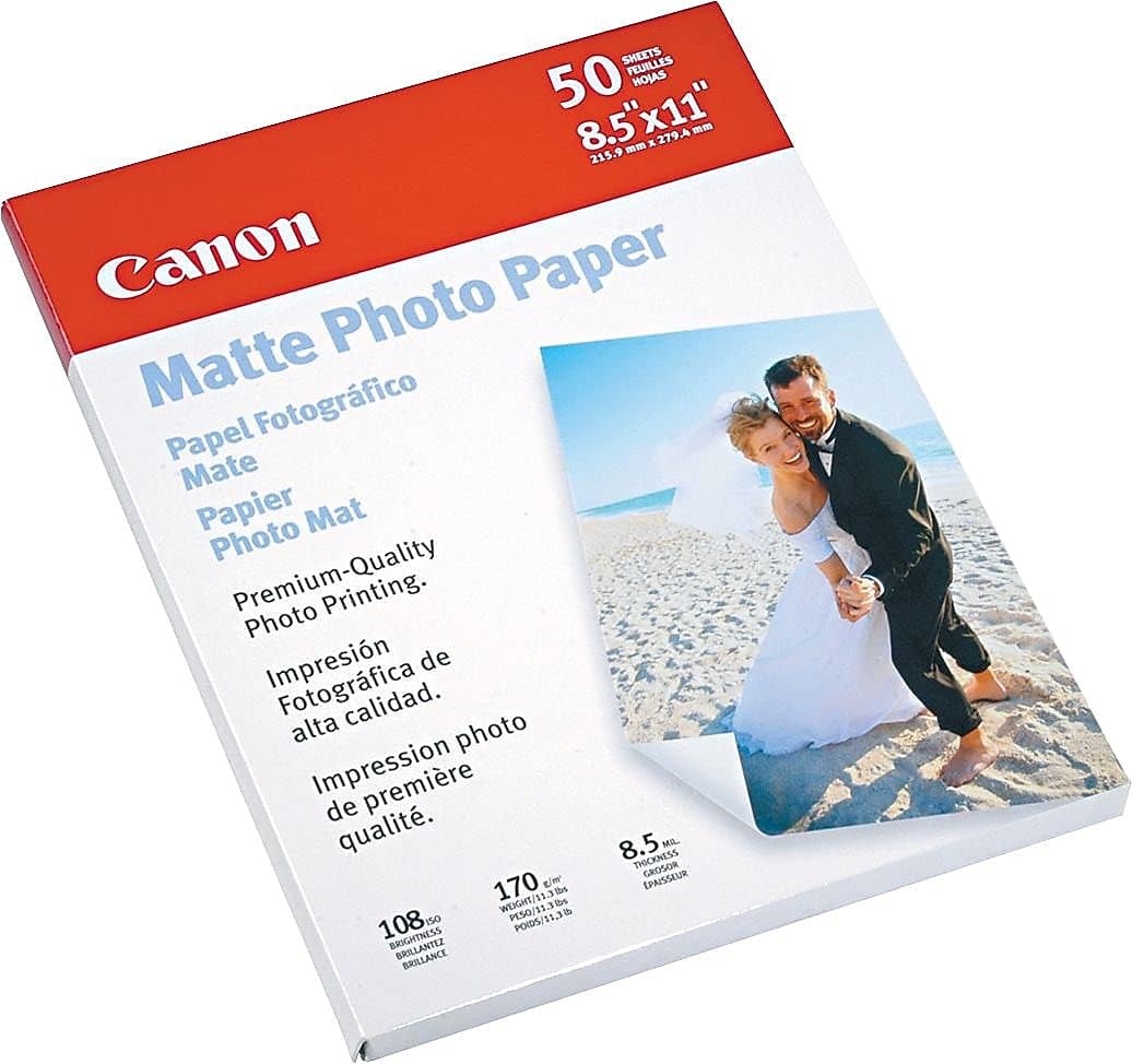 Canon Matte Photo Paper, 8.5x11
