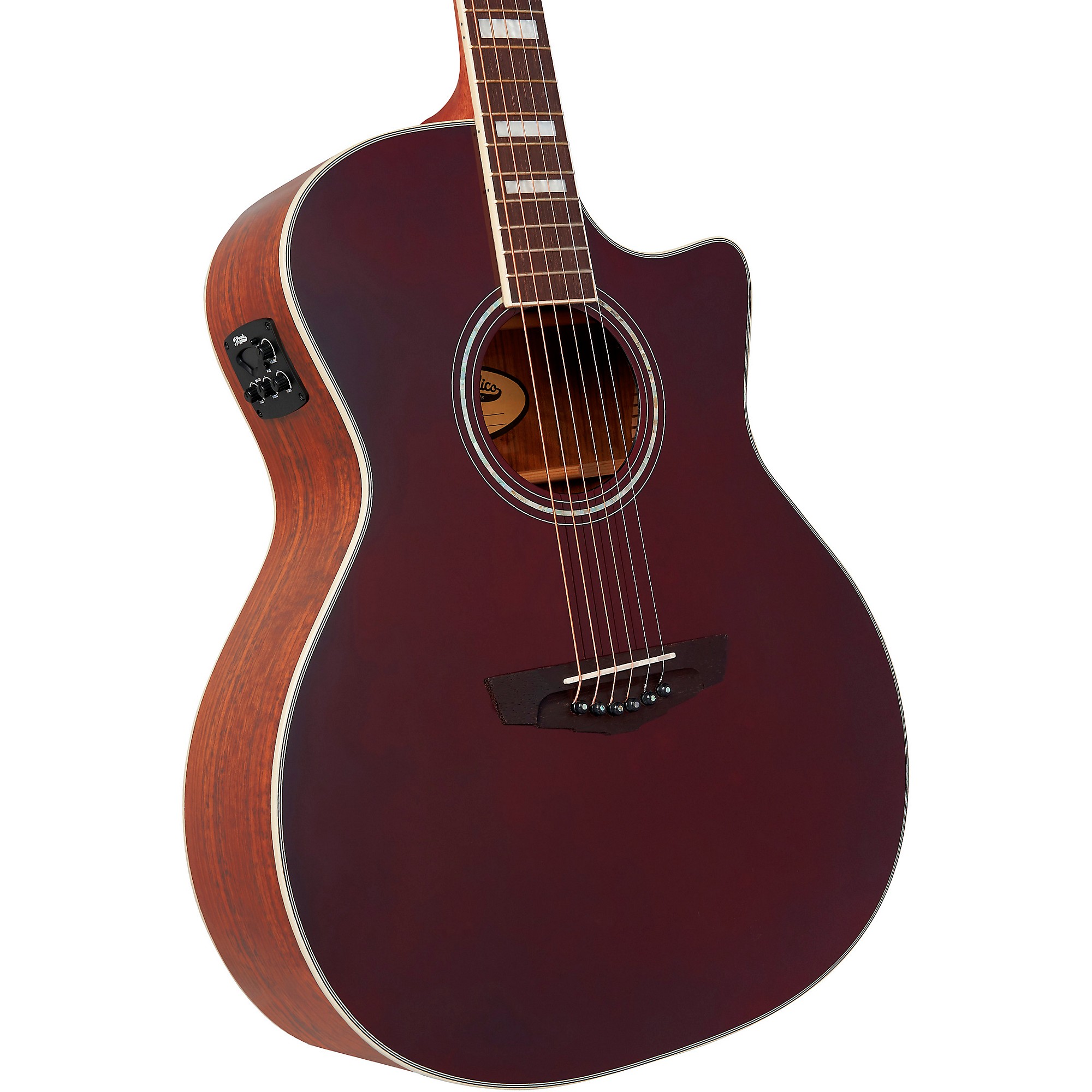 D'Angelico Premier Series Gramercy CS Cutaway Orchestra Acoustic-Electric Guitar (Wine Red or Natural) $211.97 + Free S/H