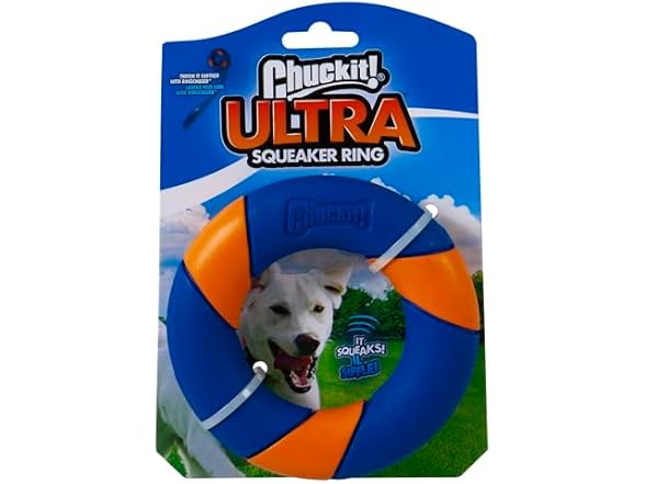 Dog Toys: Chuckit! Ultra Squeaker Ball $5, 7