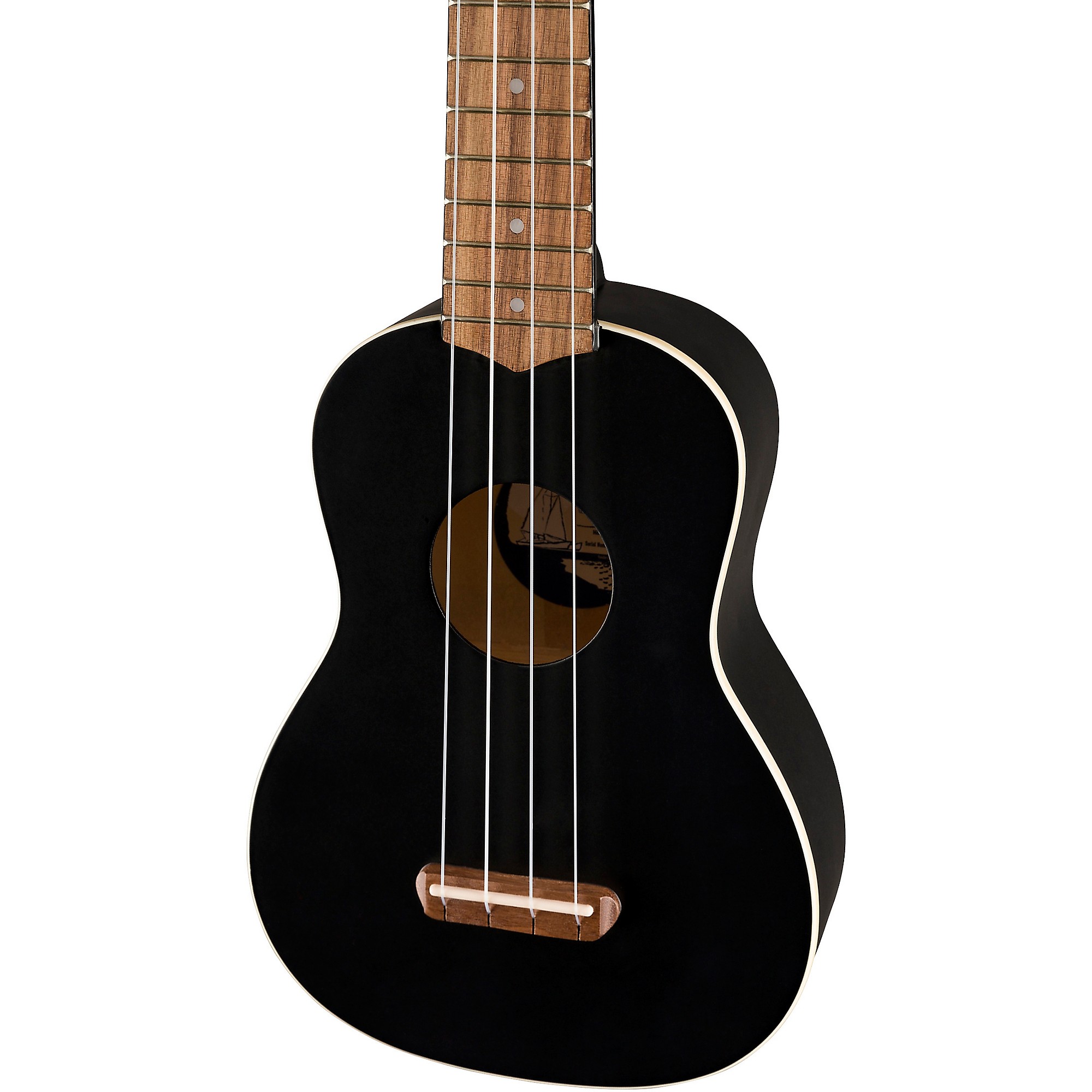 Fender Venice Soprano Ukulele (Black) $59.99 + Free Shipping
