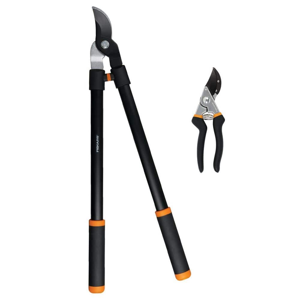 Fiskars2-Piece Lopper and Hand Pruner Garden Tool Set, $19.88, free pickup, Home Depot