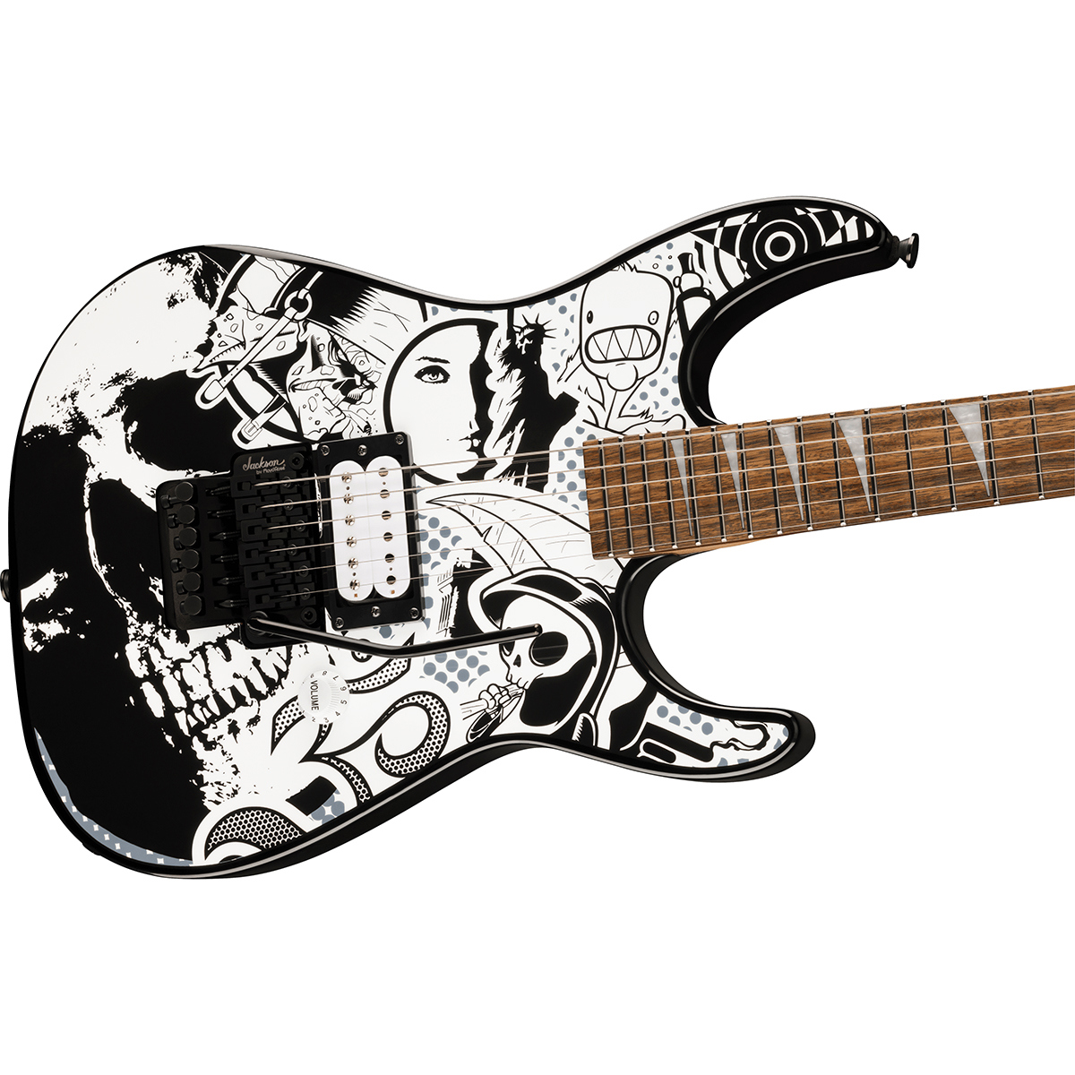 Jackson X Series Dinky DK1 H Electric Guitar (Skull Kaos) $399.99 + Free Shipping