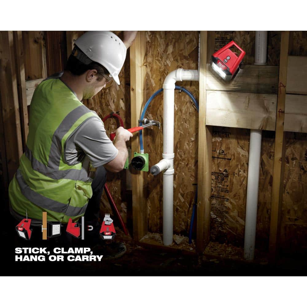 M12 12-Volt 1000 Lumens Lithium-Ion Cordless Rover LED Compact Flood Light + Free Battery 69.99 / 40.35 Hack Home Depot