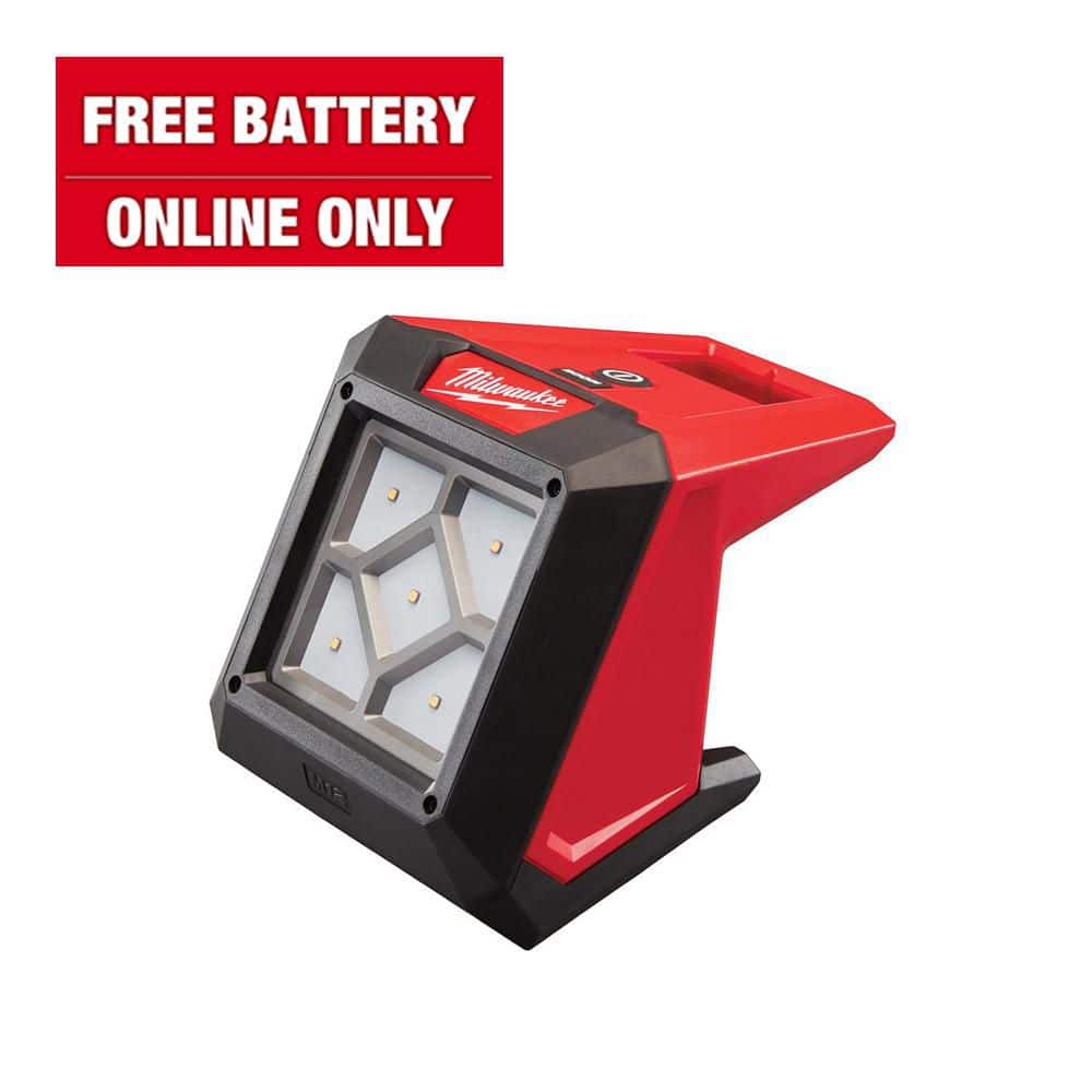 M12 12-Volt 1000 Lumens Lithium-Ion Cordless Rover LED Compact Flood Light + Free Battery 69.99 / 40.35 Hack Home Depot