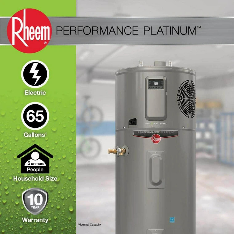 Rheem Performance Platinum 65-Gal Smart High Efficiency Hybrid Heat Pump Water Heater