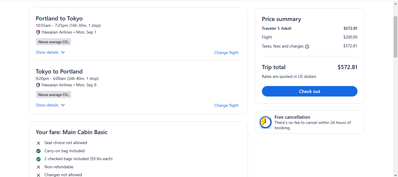 Roundtrip Flight: Portland, OR (PDX) to Japan: Osaka (KIX) $574, Tokyo (HND)