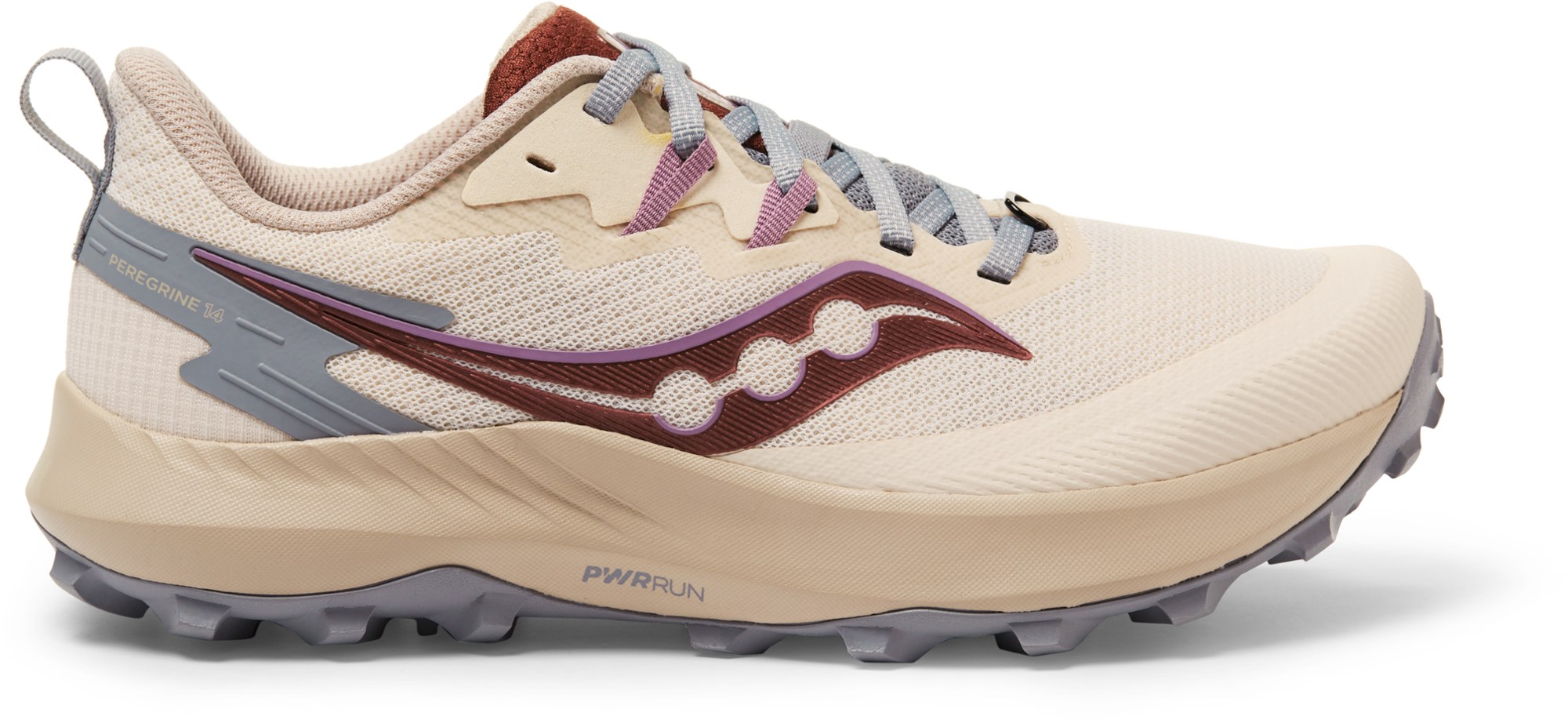 Saucony Peregrine 14 Running Shoes: Men's (Bough/Shadow) or Women's (Dew/Orchid)