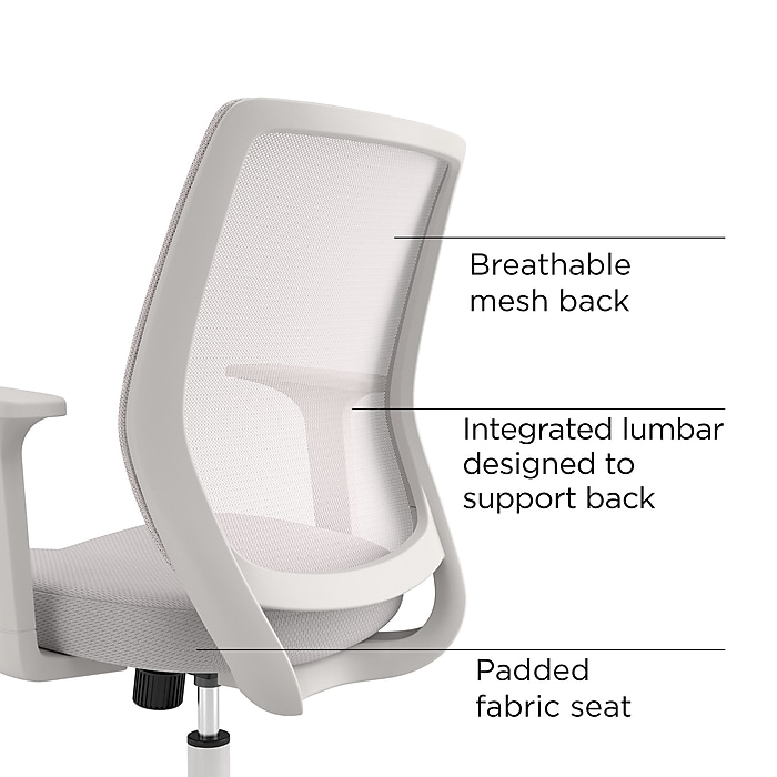 Staples Essentials Ergonomic Fabric Swivel Task Chair (3 Colors) $79.99 + Free Shipping