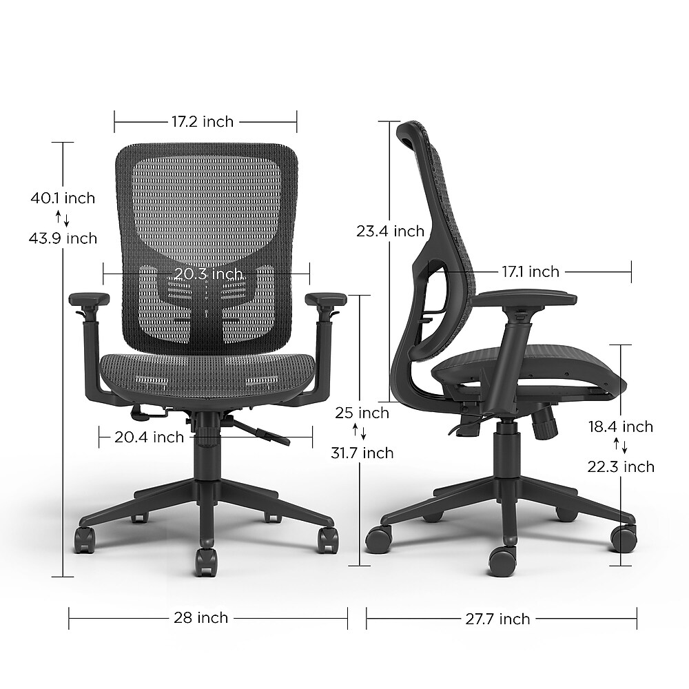 Staples Kroy Ergonomic Mesh Swivel Task Chair $99