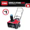 Toro Power Clear 721 E 21 in. 212 cc Single-Stage Self Propelled Electric Start Gas Snow Blower $479