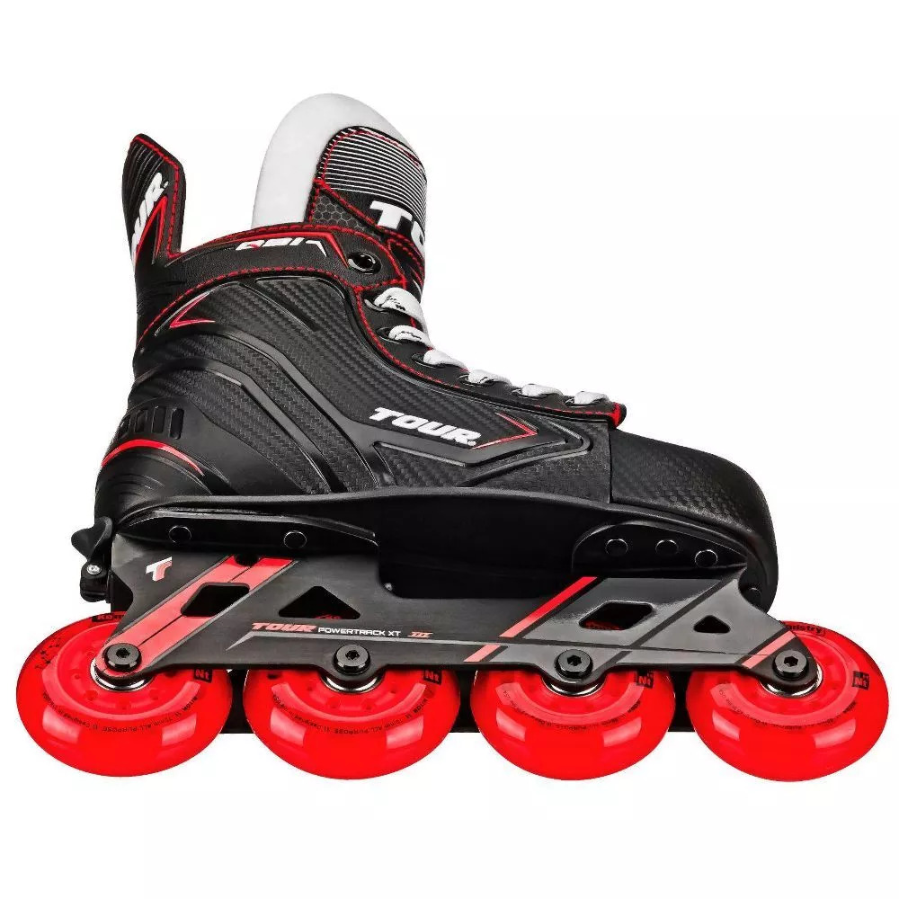 Tour Kids Adjustable Inline and Roller Hockey Skates (from Sizes 13J-3)