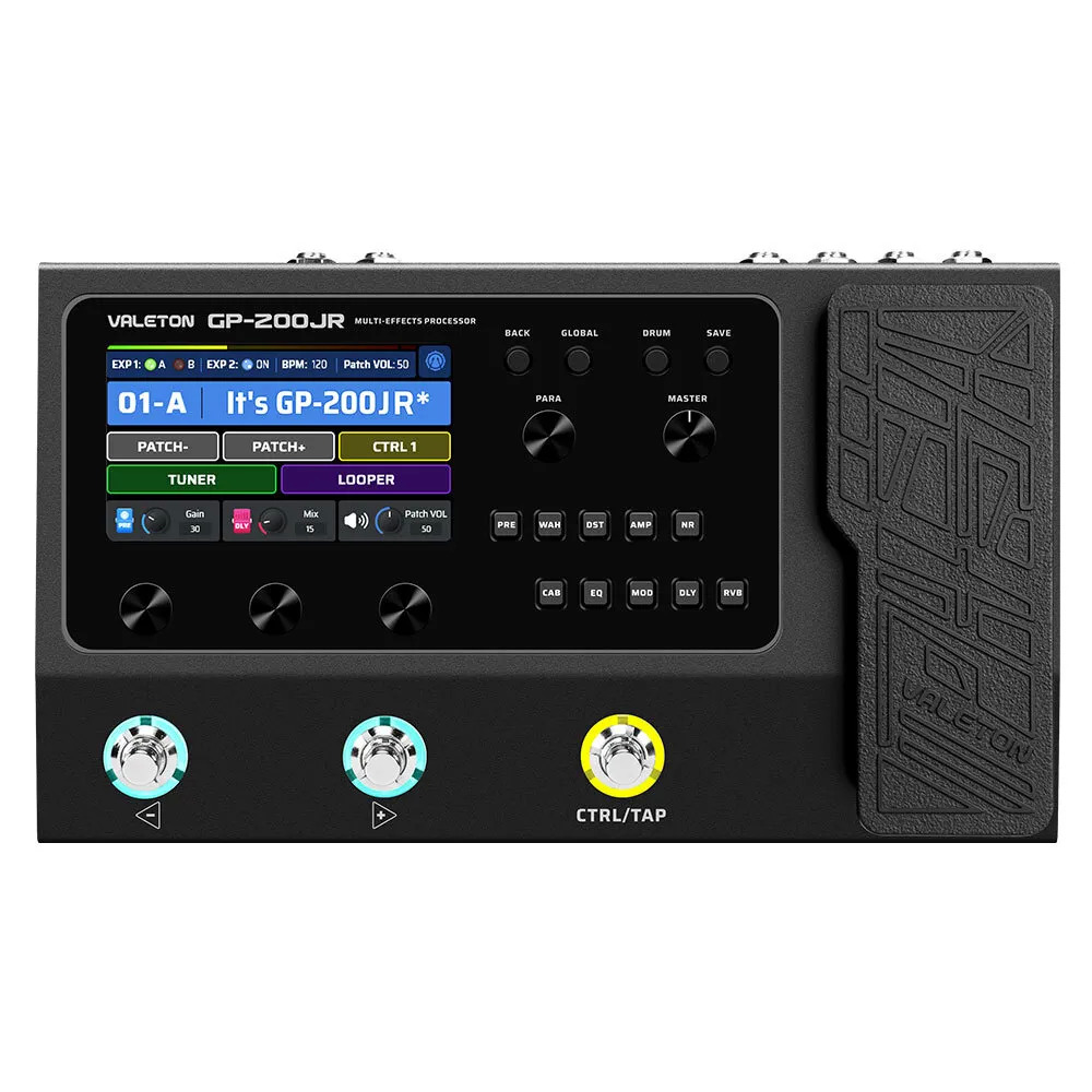 Valeton GP-200 Guitar/Bass Multi-Effects Processor Pedal (Black or Red) $223.99 & More + Free Shipping