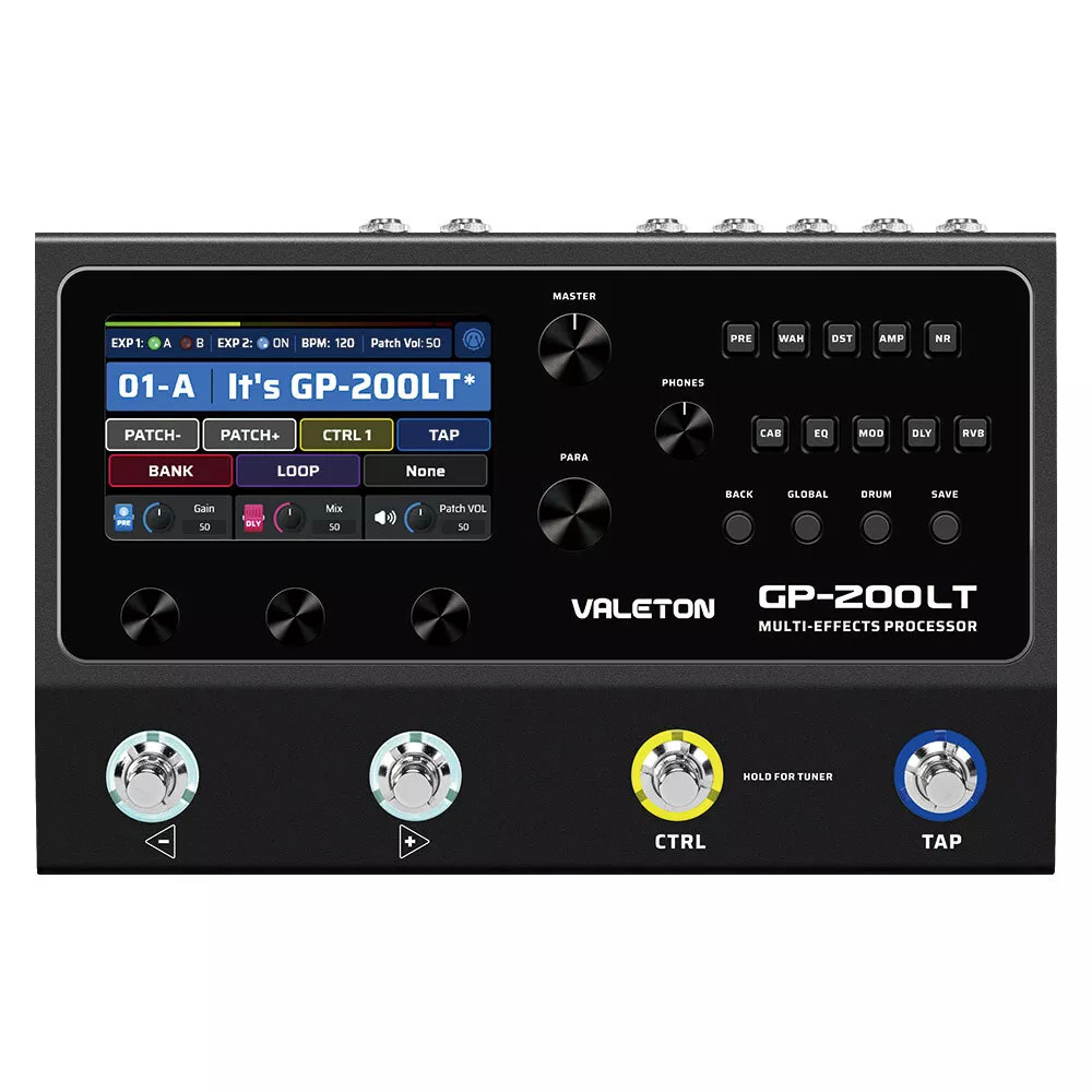 Valeton GP-200 Guitar/Bass Multi-Effects Processor Pedal (Black or Red) $223.99 & More + Free Shipping