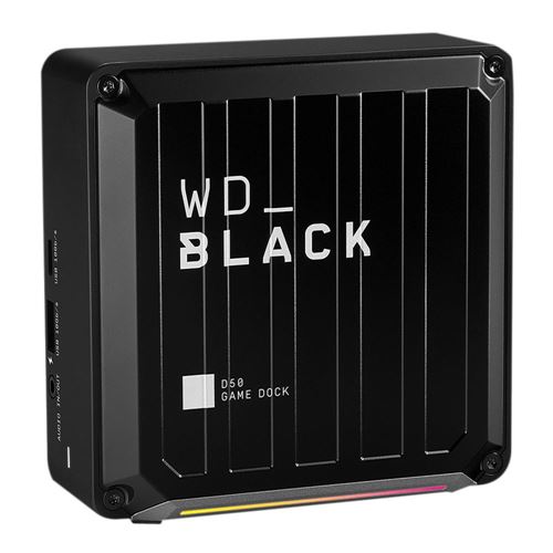 WD Black 1TB D50 Game Dock NVMe SSD, RGB with Thunderbolt 3 Connectivity, Up to 3,000 MB/s - WDBA3U0010BBK-NESN - Micro Center - $69.99