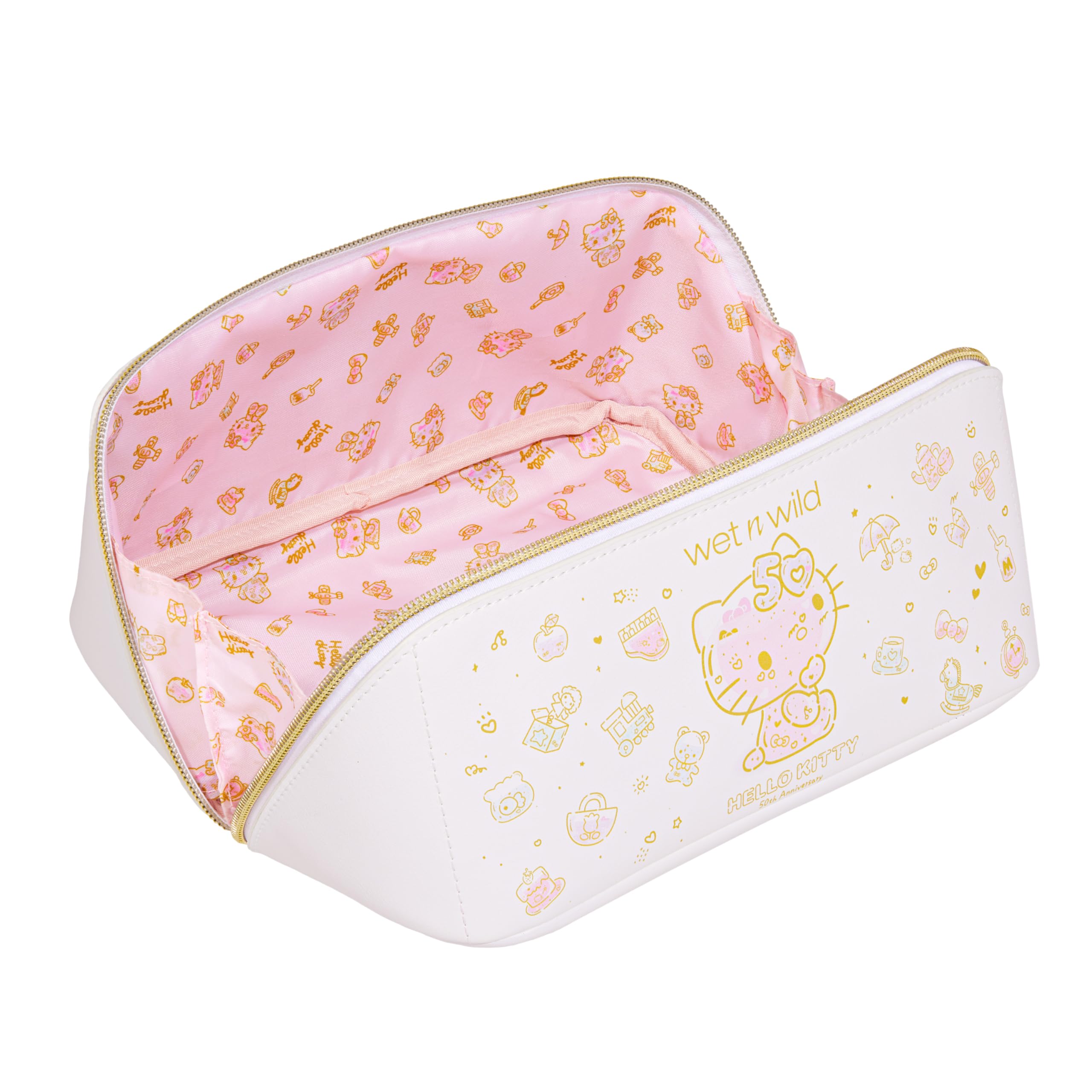 wet n wild Hello Kitty 50th Anniversary Makeup Travel Bag (Soft Pink)
