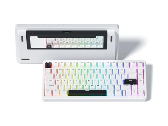 Womier SK75 75% Full Aluminum RGB Wireless Mechanical Gaming Keyboard (Various)