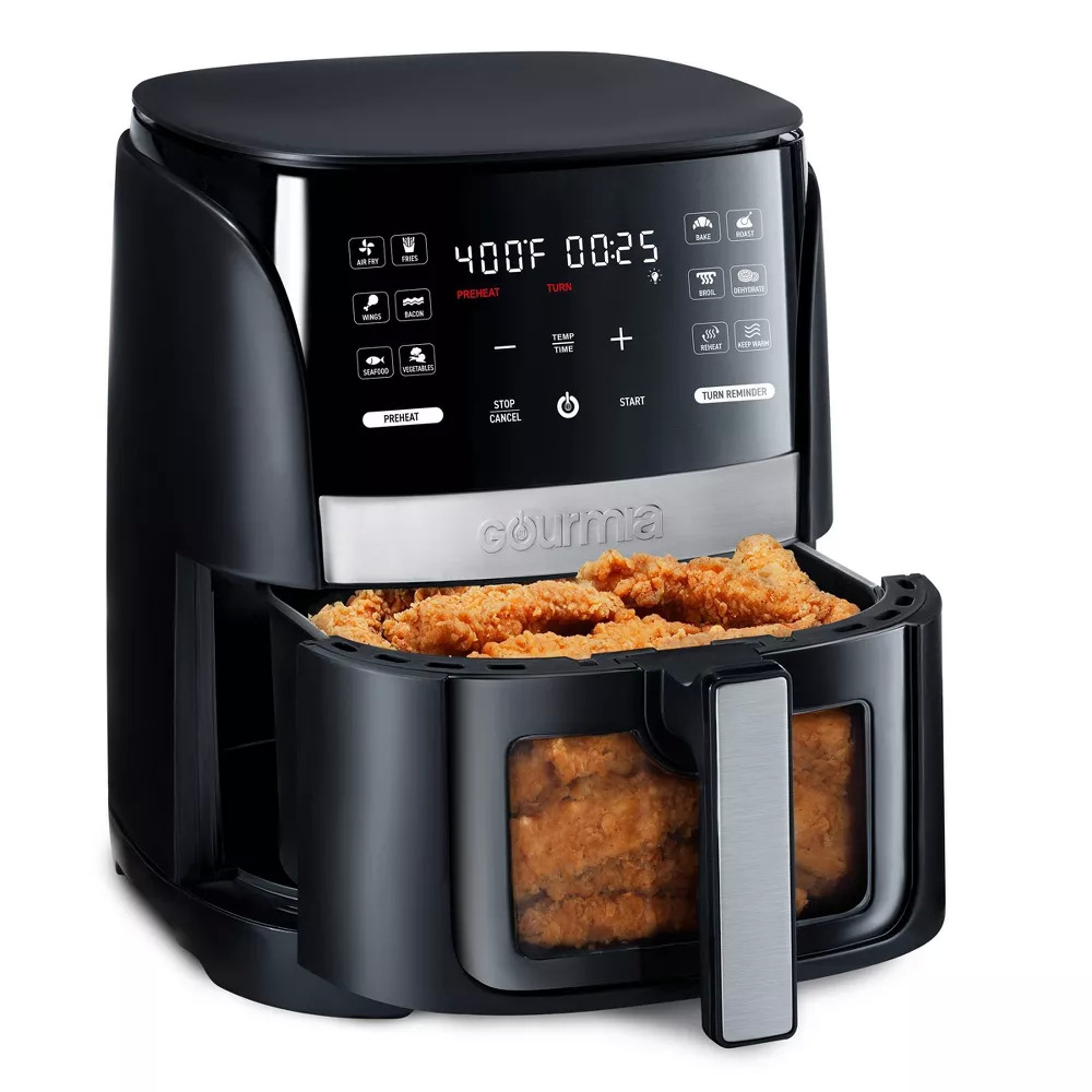 YMMV: 6-Quart Gourmia Digital Window Touchscreen Air Fryer (Black) $29.99 + Free Store Pickup at Target or FS on $35+