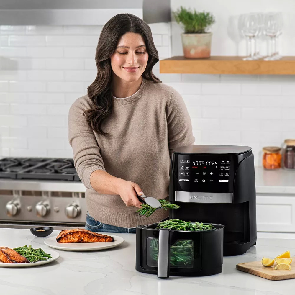 YMMV: 6-Quart Gourmia Digital Window Touchscreen Air Fryer (Black) $29.99 + Free Store Pickup at Target or FS on $35+