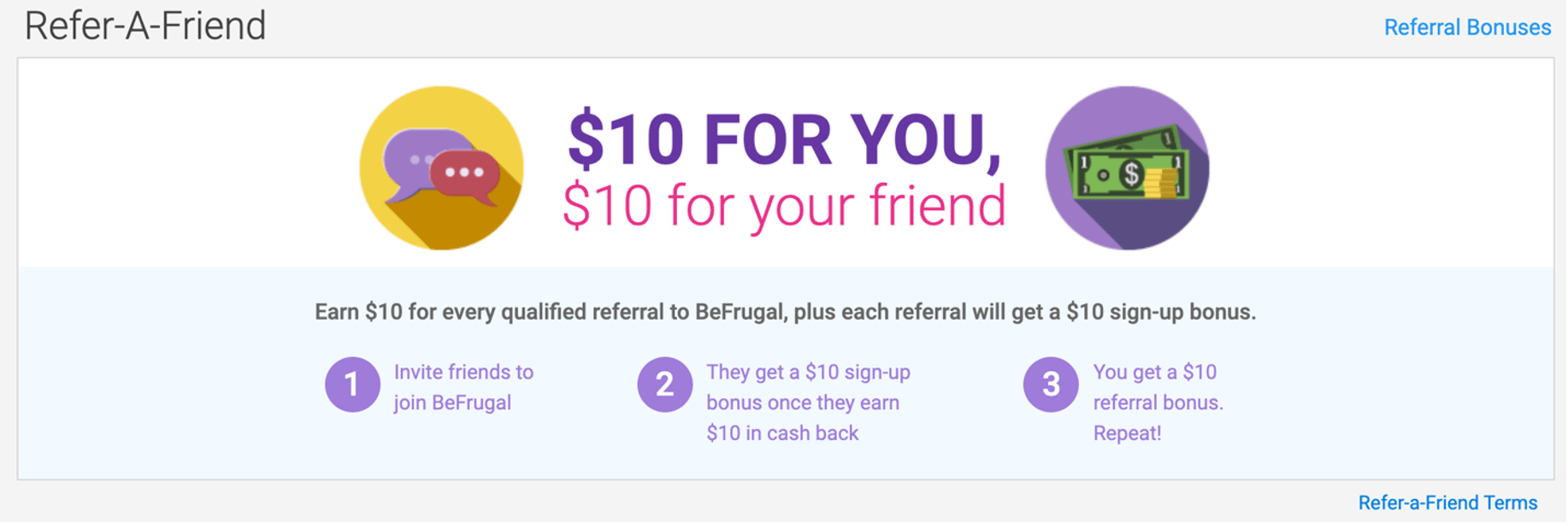 BeFrugal Referral Program